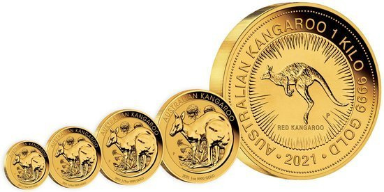 Canguro australiano 1 oncia d'oro 2021