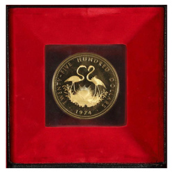 Bahamas 2 500 d'or 1974 Proof