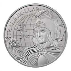 St Helena Modern British Trade Dollar 1 unce stříbra 2022