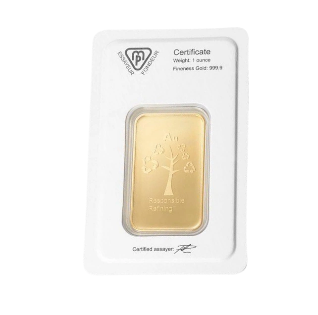 Lingotto Metalor 1 oncia d'oro LBMA GD Refiner
