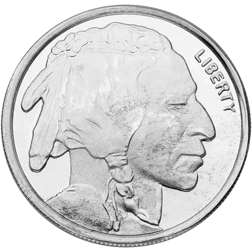 Bison 1/10 once d'argent Round