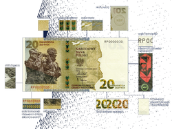 Banknot NBP "Ochrona polskiej granicy wschodniej" 20 zł
