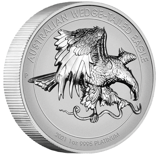 Aquila australiana 1 oncia di platino 2021 Proof High Relief