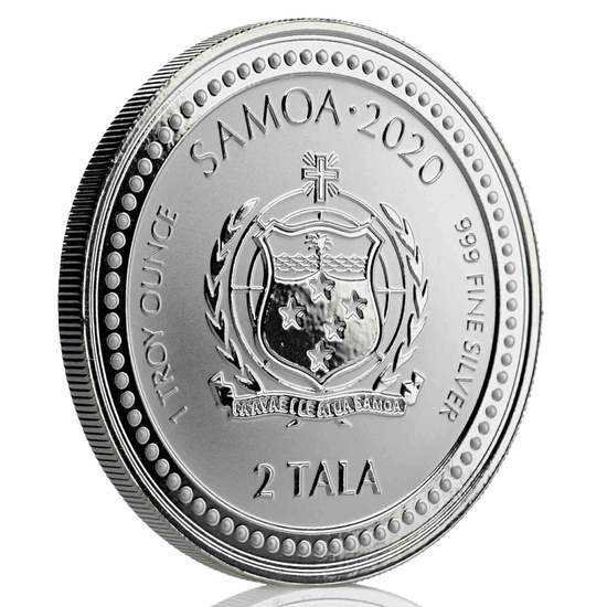 Samoa : Hippocampe 1 once d'argent 2020