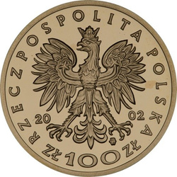 Wladyslaw II Jagiello 100 zloty 2002 Proof
