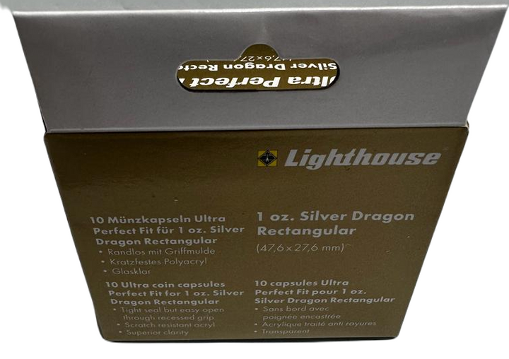 Leuchtturm - ULTRA coin capsule Perfect Fit for Dragon 10 Stück