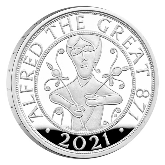 1150° anniversario dell'incoronazione di Alfredo il Grande Argento 2021 Proof