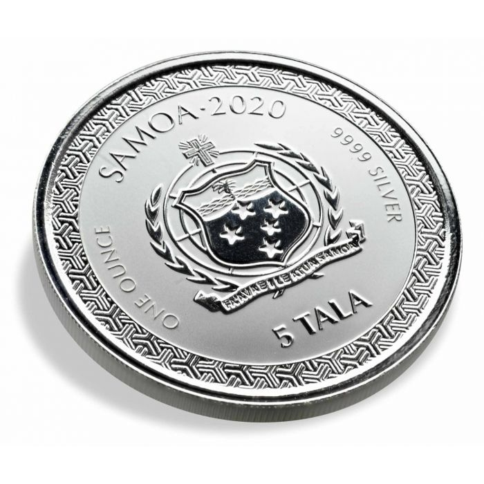 Samoa: Legends of Japan Series - Momotaro and the Demon Subdued in Ukiyoe Style 1 oz Silver 2020 Prooflike