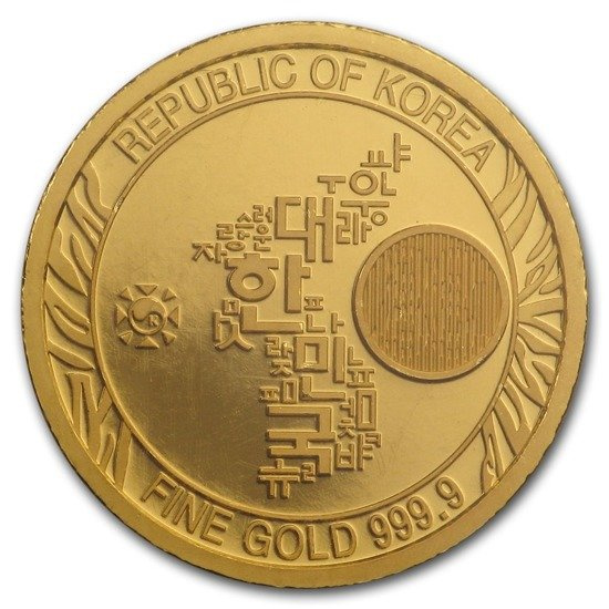 Koreański Tygrys 1/10 uncji Złota 2018 Certipack