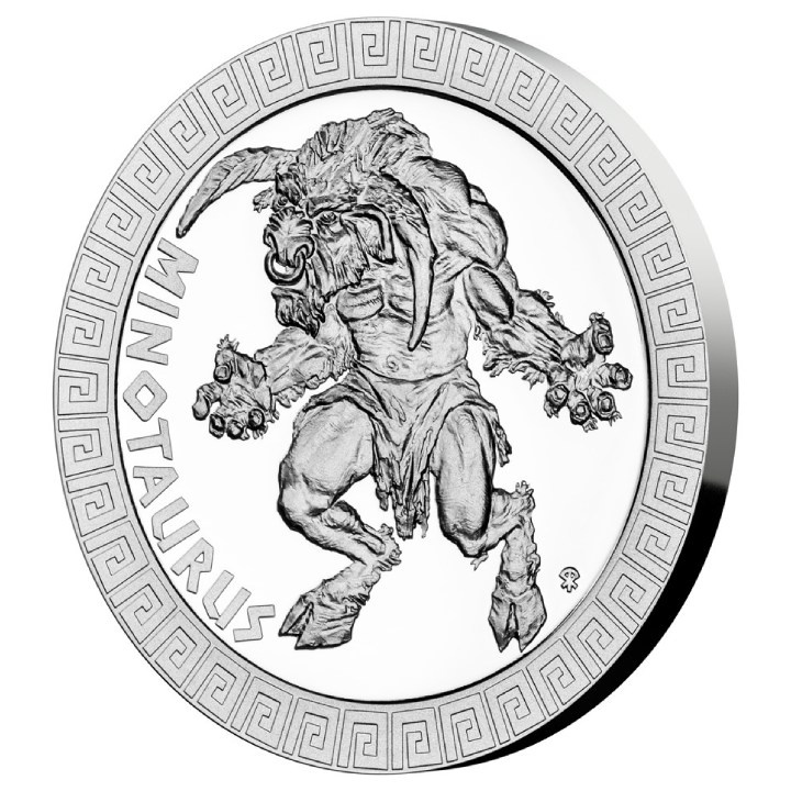 Niue: Mythical Creatures - Minotaur $2 Silver 2022 Proof