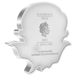 Niue: DC Comics – Superman Flying Chibi Coin, colorized, 1 oz silver, 2021, Proof.