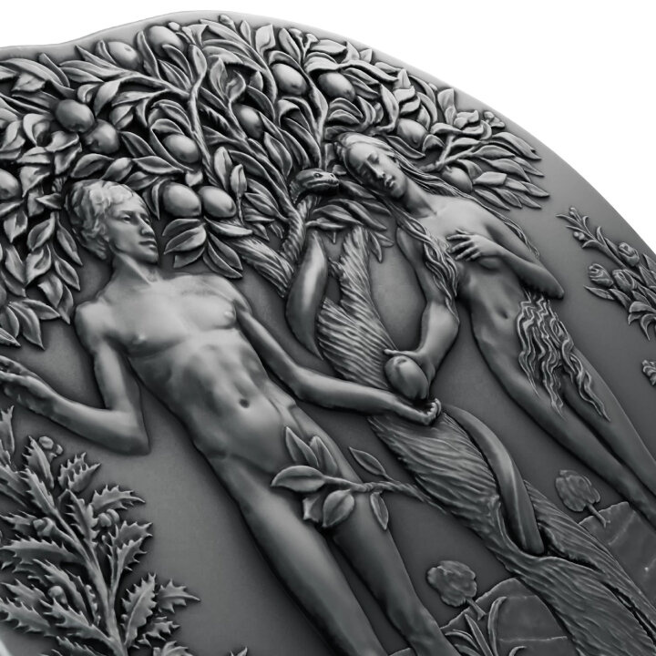 Cameroon: Midnight Seduction coloured 2000 CFA Francs Silver 2024 High Relief Antiqued Coin