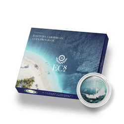 Kitts Sunken Ship coloreado 1 oz Plata 2021 Proof