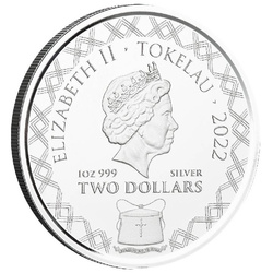 Tokelau: Komodo sárkány 1 uncia ezüst 2022