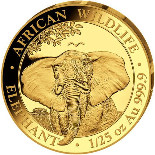 Vida Silvestre Africana: Elefante Somalí 1/25 oz Oro 2021