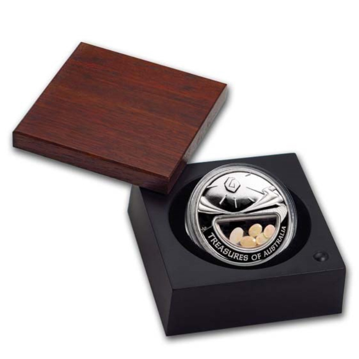 Treasures of Australia: Opals 1 oncia d'argento 2008 Proof