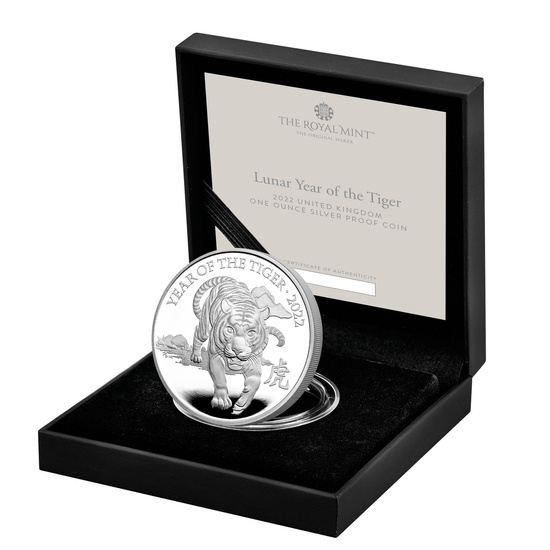 Lunar: Rok Tygrysa 1 uncja Srebra 2022 Proof