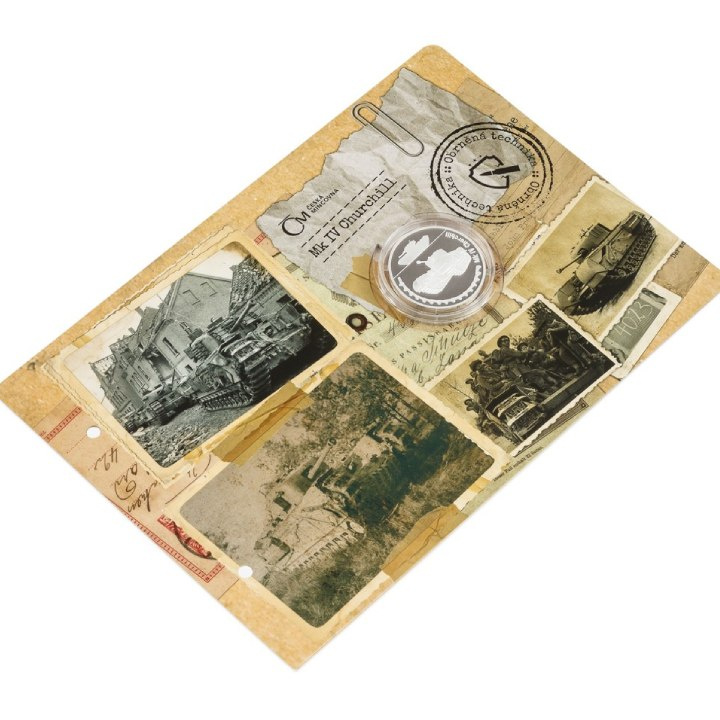 Niue: Veicoli corazzati - Mk IV Churchill $1 Argento 2023 Proof