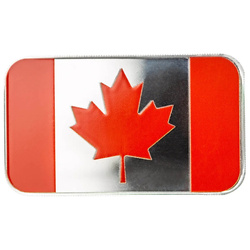 Scottsdale Mint Kanada Flagge farbig 1 oz Silber Barren