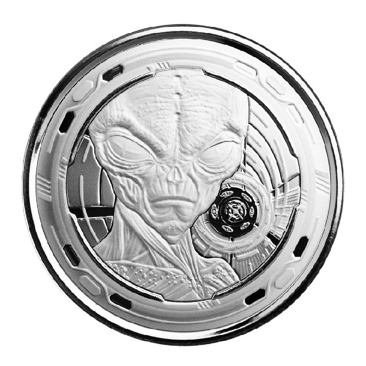 Ghana: Alien 1 oz Plata 2022