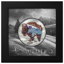 Mongolia: Into the Wild - Bisonte coloreado 2 oz Plata 2023 Proof Ultra Alto Relieve
