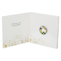 Cumpleaños coloreado 1 oz Plata 2023 Proof