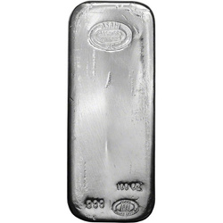 Plata de Inversión 100 oz Casa de Moneda Acreditada – Almacenada en Bóveda Libre de Impuestos en Frankfurt (Loomis)