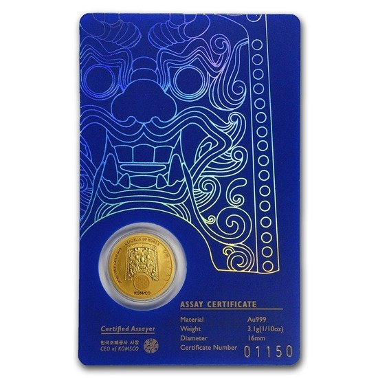 Chiwoo Cheonwang 1/10 uncji Złota 2018 (Niebieski)