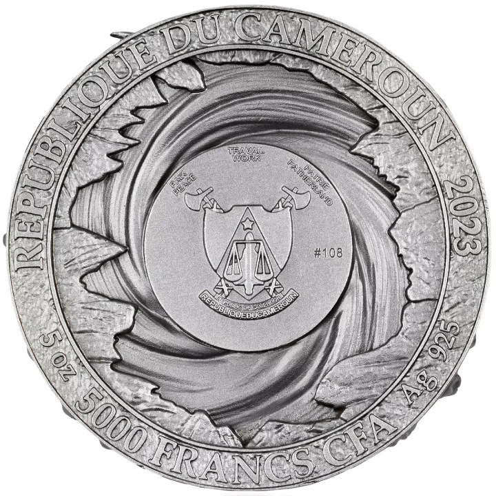 Cameroon: The Witcher Book Series - The Last Wish 5 uncji Srebra 2023 High Relief Antiqued Coin