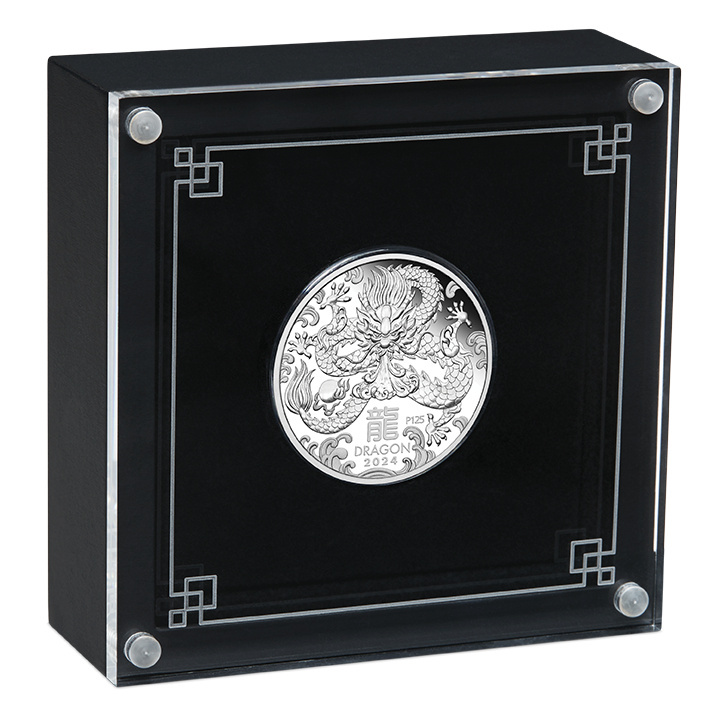 Perth Mint: Lunar III - Rok Smoka 1/2 uncji Srebra 2024 Proof