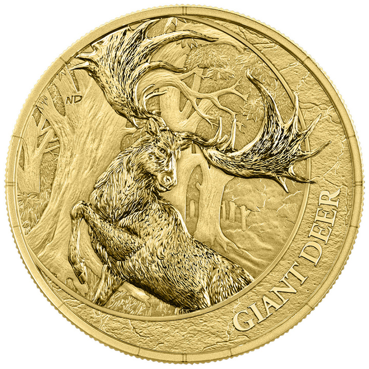 Gold Coin Germania Mint: Megafauna - Giant Deer 1 oz Gold 2026
