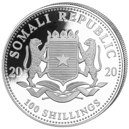 African Wildlife: Leopard 1 oz Silber 2020