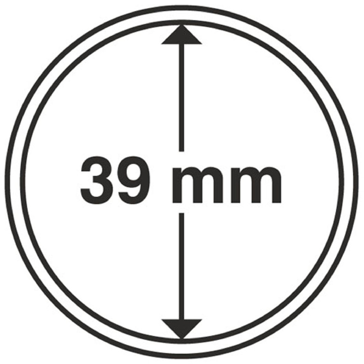 Leuchtturm - Capsulă din plastic pentru monedă 39 mm 100 bucăți