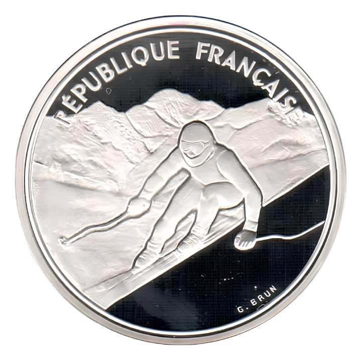 Francia, 100 franchi XVI Giochi Olimpici Invernali varie annate
