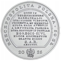 Comorile artei medalistice - Stanisław Małachowski 50 zl argint 2025 High Relief