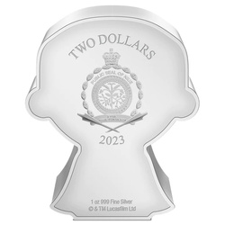 Niue: Star Wars - Chibi 'Count Dooku' colored 1 oz Silver 2023 Proof 