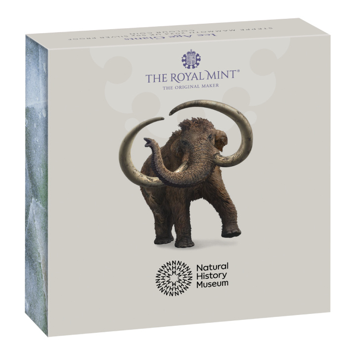 Tales of the Earth - Steppe Mammoth kolorowany 50p Srebro 2024 Proof