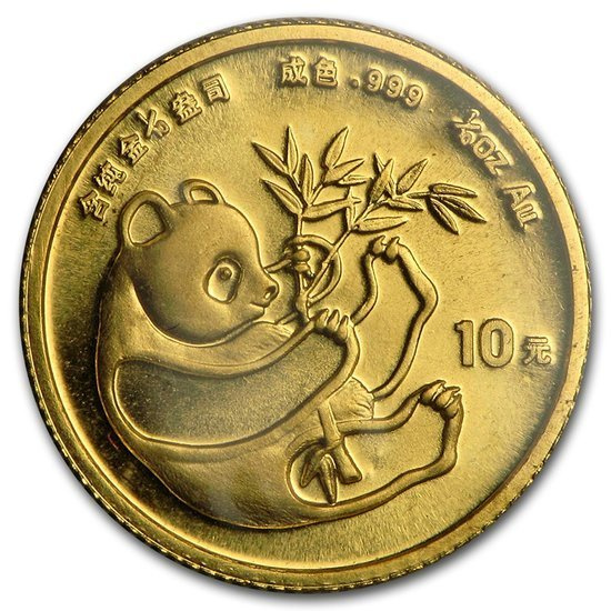 Chińska Panda 1/10 uncji Złota 1984