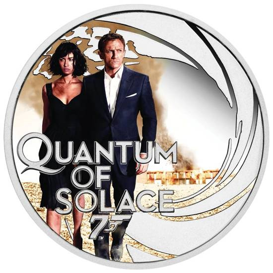 Tuvalu: Quantum of Solace colorato 1/2 oncia d'argento 2022 Proof
