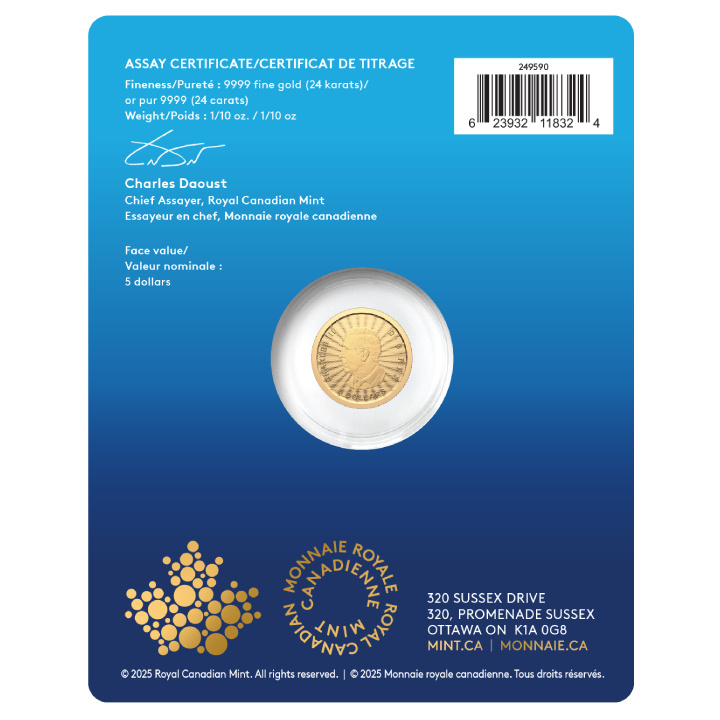 Canada : The Majestic Polar Bear 1/10 once d'or 2025