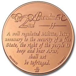 2nd Amendment Eagle 1 uncja Miedzi