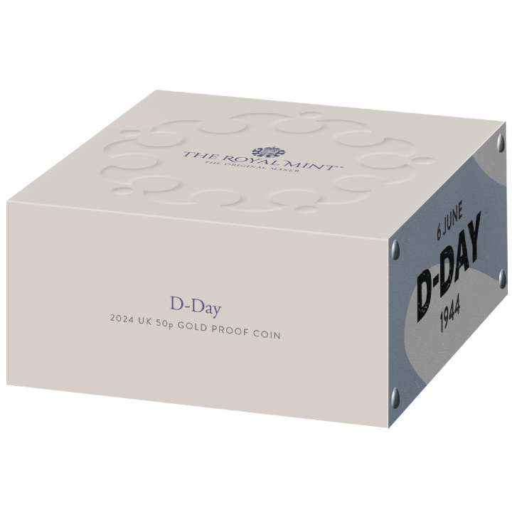 D-Day 50p arany 2024 Proof