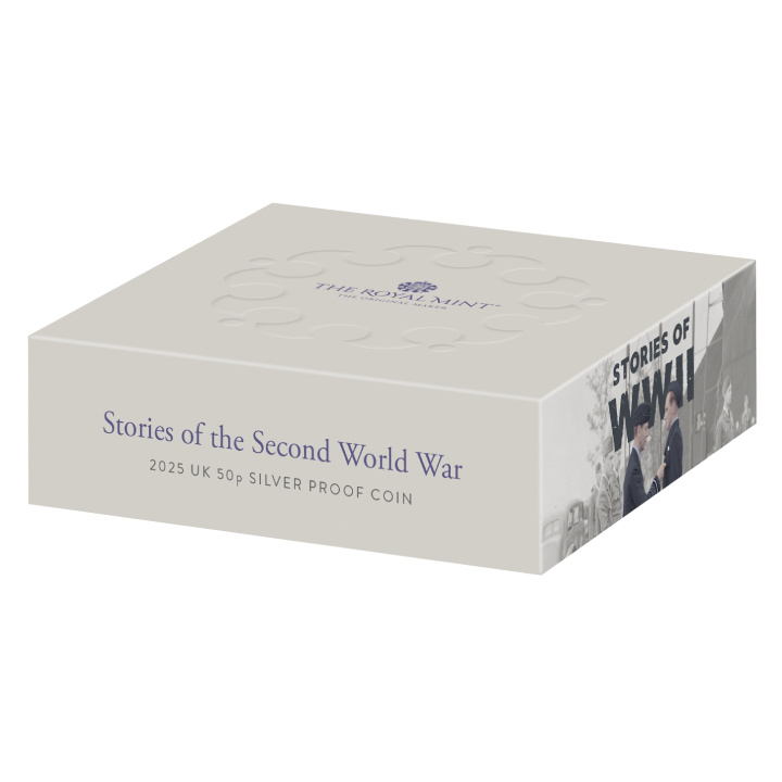 Stories of The Second World War 50p Silver 2025 Proof