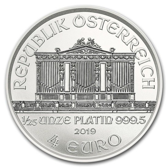 Wiedeński Filharmonik 1/25 uncji Platyny 2019