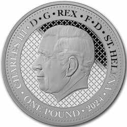 St Helena: Cash India Wildlife -The Snow Leopard 1 oz Silber 2024