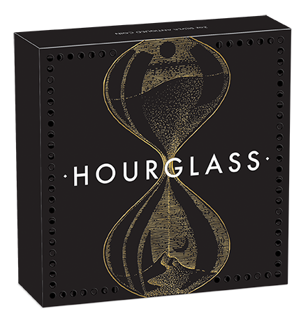 Tuvalu: Hourglass 2 unce stříbra 2021 Antiqued Coin