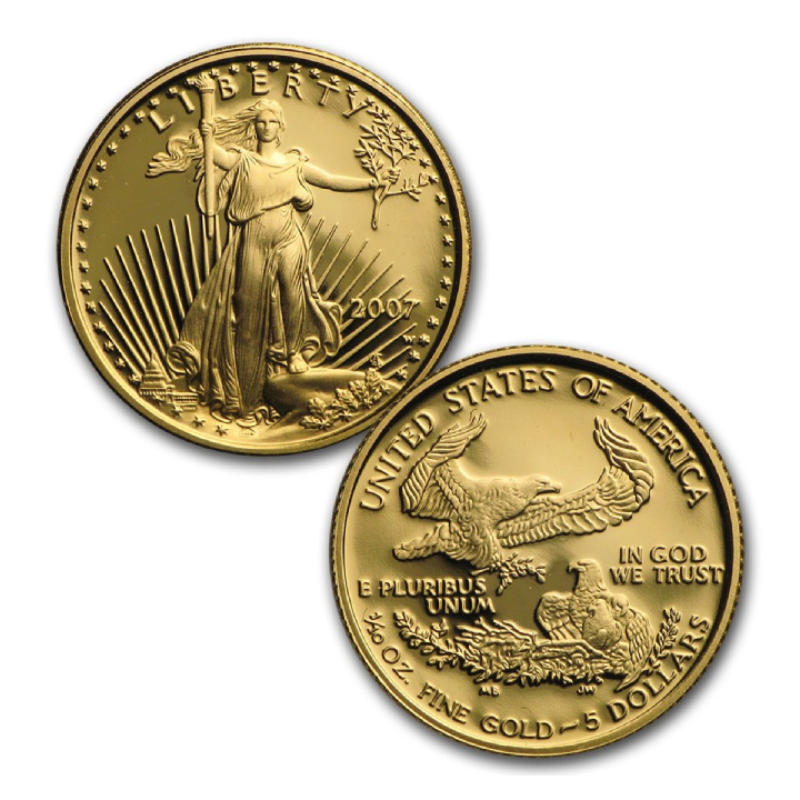 American Eagle Set of 4 coins Gold 2007 Proof