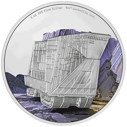 Niue: Star Wars - Sandcrawler kolorowany 5 uncji Srebra 2022 Proof