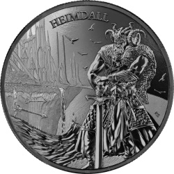 Ragnarök: Heimdall 1 onza de plata 2025 (Plata Negra)