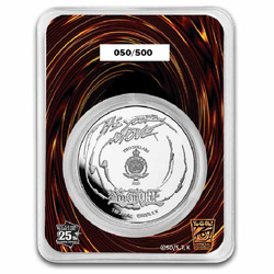 Niue: Yu-Gi-Oh! Game Flip - 25. rocznica 1 uncja Srebra 2023 Slab